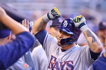 Una terrible lesión en la rodilla terminó con la temporada de All-Star que llevaba Ramos en 2016, pero ahora está demostrando su valor y que está completamente recuperado. Al lastimarse Gary Sánchez, el jugador de los Rays saltó para dominar en las votaci