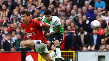 Luis Díaz jugó 114 minutos en la derrota de Liverpool ante Manchester United por FA Cup.