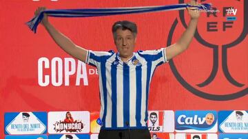 La genialidad de Ra¨²l P¨¦rez imitando el momentazo de Imanol en rueda de prensa