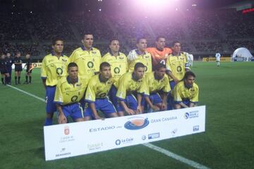 Once del partido en la inauguración del estadio Gran Canaria