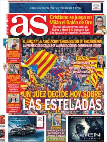 Portadas de la prensa mundial