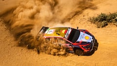 Dani Sordo (ESP) Carrera Cándido (ESP) Of team HYUNDAI SHELL MOBIS WORLD RALLY TEAM  are seen performing during the  World Rally Championship Portugal in Porto, Portugal on  12,May. 2023 // Jaanus Ree / Red Bull Content Pool // SI202305121950 // Usage for editorial use only // 