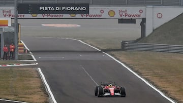 Formula One F1 - Lewis Hamilton drives a Ferrari F1 car around the Fiorano circuit as part of the TPC tests - Fiorano Circuit, Fiorano Modenese near Maranello, Italy - January 22, 2025 Ferrari's Lewis Hamilton during testing REUTERS/Jennifer Lorenzini
