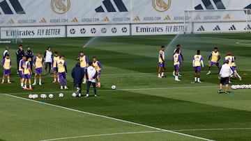 El Real Madrid entrena en Valdebebas.