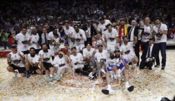 El Real Madrid posa como Campeón de Europa 2015.