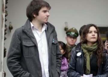 Los diputados Giorgio Jackson y Camila Vallejo.