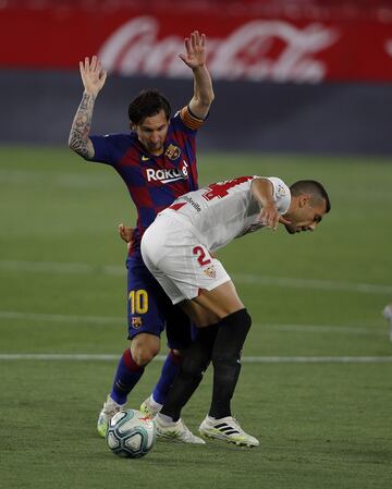 Leo Messi y  Joan Jordán.