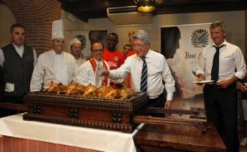 Las imágenes de la cena del Atleti