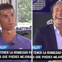 El 'enfado' de Cristiano ante las risas de Pedrerol: ¡genialidad!