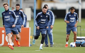 Buenos Aires 03 Octubre 2017
Eliminatorias Rusia 2018
Entrenamiento de la SelecciÃ³n Argentina previo al partido contra Peru, en el Predio Julio H Grondona.
Lionel Messi de Argentina
Foto Ortiz Gustavo 