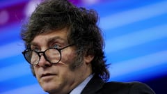 FILE PHOTO: Argentina's President Javier Milei addresses the Conservative Political Action Conference (CPAC) annual meeting in National Harbor, Maryland, U.S., February 24, 2024. REUTERS/Elizabeth Frantz/File Photo