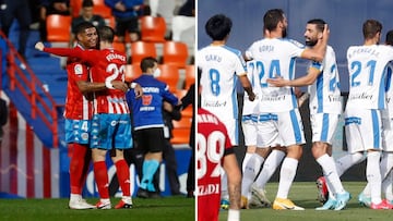 Lugo y Leganés celebran sus últimas victorias.