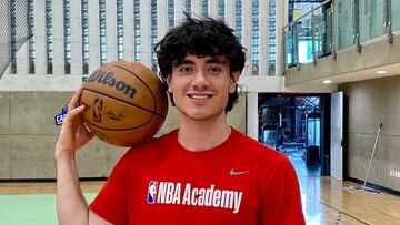 Santiago Ochoa, mexicano jugador de la NBA Academy Latinoamérica.