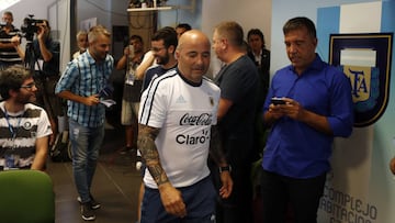 Buenos Aires, 01 Marzo 2018 Argentina
Conferencia de Prensa de Jorge Sampaoli.
Foto Ortiz Gustavo