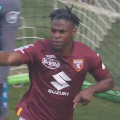 ¡Potencia pura! Duván Zapata se reporta de cabeza ante Udinese