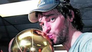 <b>CAMPEÓN. </b>Pau Gasol consiguió ser campeón de la NBA el año pasado. Y este aspira a repetirlo.