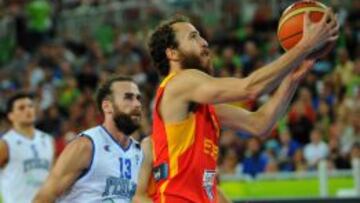 Sergio Rodriguez, durante el partido ante Italia.