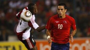 Gazale en un amistoso por la Roja, ante Trinidad y Tobago, en 2010.