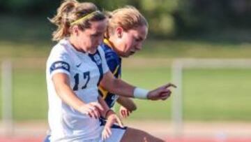 Vicky Conde, ex jugadora del Rayo y actualmente en la Southern Connecticut State University.