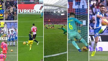 Los 5 golazos de zapatazo de la J19: de Griezi y Lekue a Denis