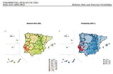 El mapa del cáncer de España y Portugal tiene sorprendentes patrones en los dos países.