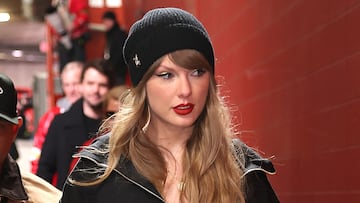 Taylor Swift apareció en el Arrowhead Stadium para apoyar a Travis Kelce en la final de la Conferencia Americana contra los Bills.