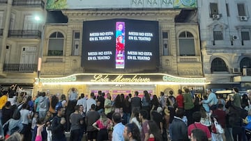 ¡Locura total! Teatro en Argentina se abarrotó porque se pensó que Lionel Messi estaba ahí