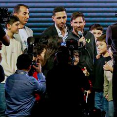 Así fue el viaje de Messi a Azerbaiyán