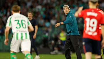 Manuel Pellegrini, contra Osasuna.