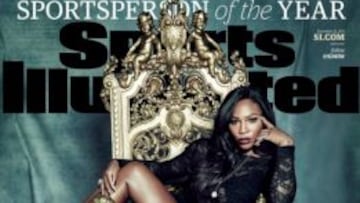 Serena Williams, en la portada de Sports Illustrated en la que aparece elegida como "Deportista del año".