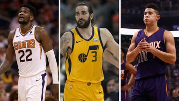 Ayton, Ricky y Booker, de izquierda a derecha