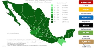 COVID: México reporta 27 mil 916 nuevos contagios y 151 decesos