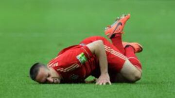 Ribéry, lesionado.