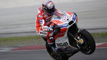 Andrea Dovizioso (Ducati) en Sepang.