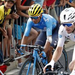 Nairo llega a la meta con corazón pero pierde 7 minutos