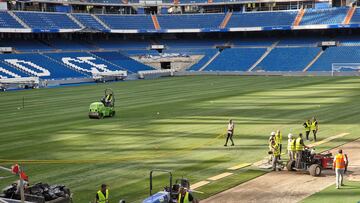El césped del Bernabéu será cambiado de nuevo