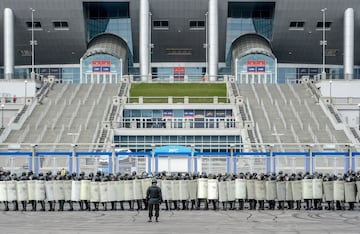 Russian security forces prepare for potential World Cup trouble