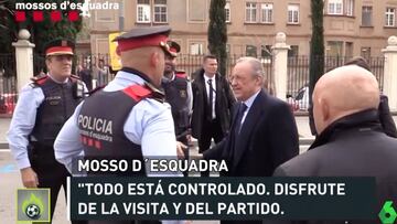 Un mosso a Florentino: "Que gane el mejor, no le diré quién es..."