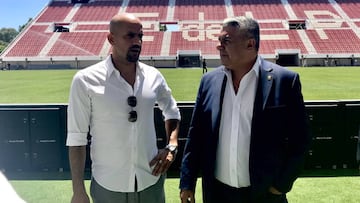Tapia quedó “impresionado” por el nuevo estadio de Estudiantes