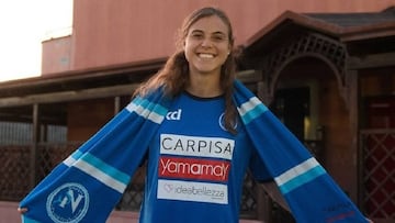 Catalina P&eacute;rez, nueva arquera del Napoli femenino. 