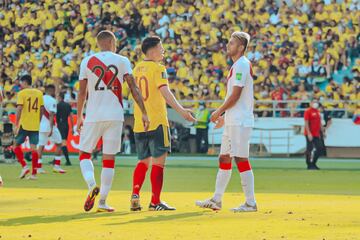 La Selección Colombia perdió 0-1 con la Selección Perú en Barranquilla por la decimoquinta jornada de las Eliminatorias Sudamericanas.