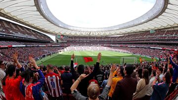 Aspecto del Cívitas Metropolitano en un partido del Atlético.