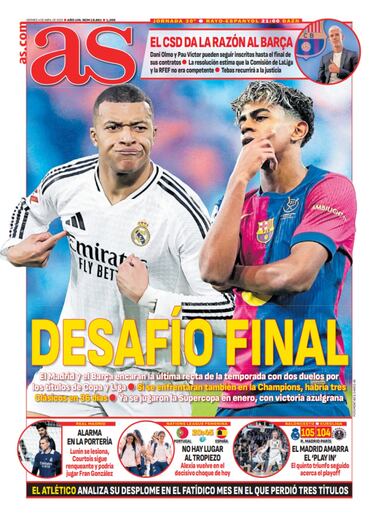 Las portadas de AS de abril