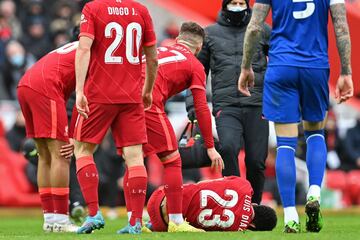 El extremo colombiano disputó 32 minutos en la victoria 3-1 de Liverpool ante Cardiff City por la FA Cup. El guajiro realizó una asistencia.