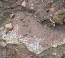 Se ponen a caminar por la playa un día lluvioso y se topan con un mosaico romano emergido de la arena: ¡Mira, eso no son azulejos!"