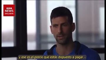 Djokovic y si está dispuesto a dejar de ser el mejor de la historia: fíjense en su mirada