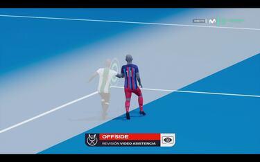 El fuera de juego semiautomático anula dos goles al Barcelona
