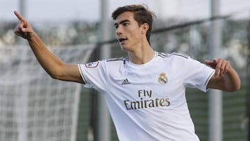 Pedro, con el Castilla.