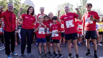 Carrera popular en Madrid con D&iacute;az Ayuso y Pedro Delgado.