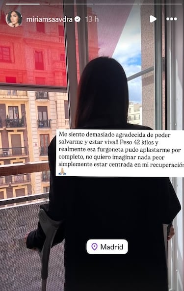 Miriam Saavedra, atropellada por una furgoneta